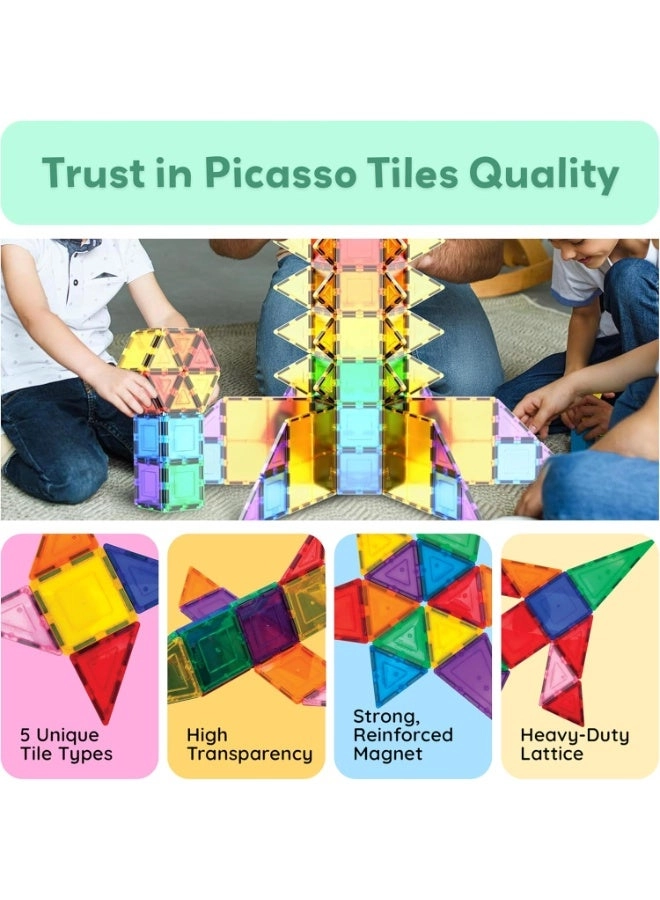 Magnet Tile Construction Set - 100pcs