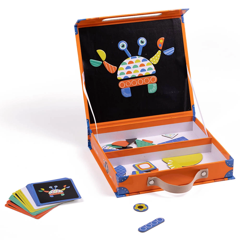 Magnetic Crazy Shapes And Cards Game - 3+ 67 pieces