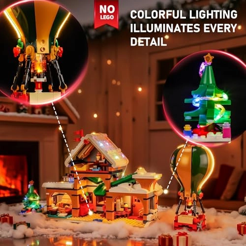 LED Light Kit for LEGO Icons Santa's Post Office