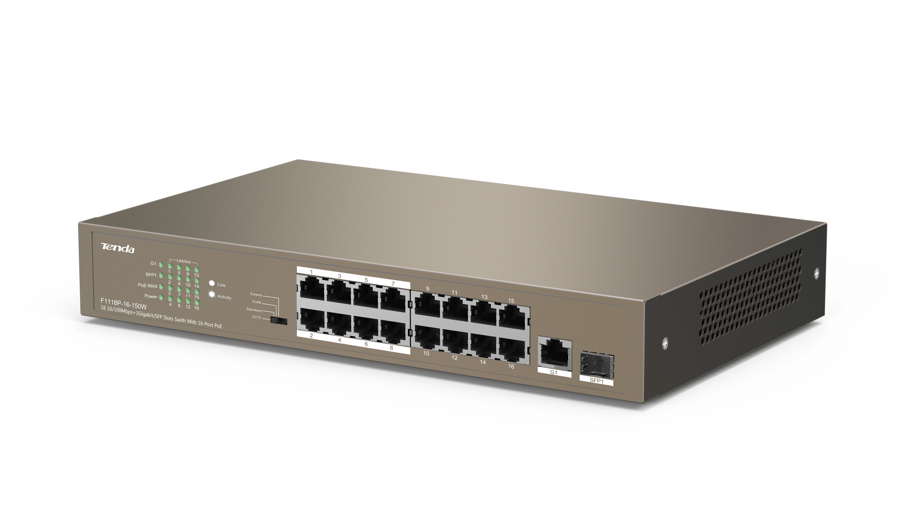 TEF1118P-16-150W 16-Ports