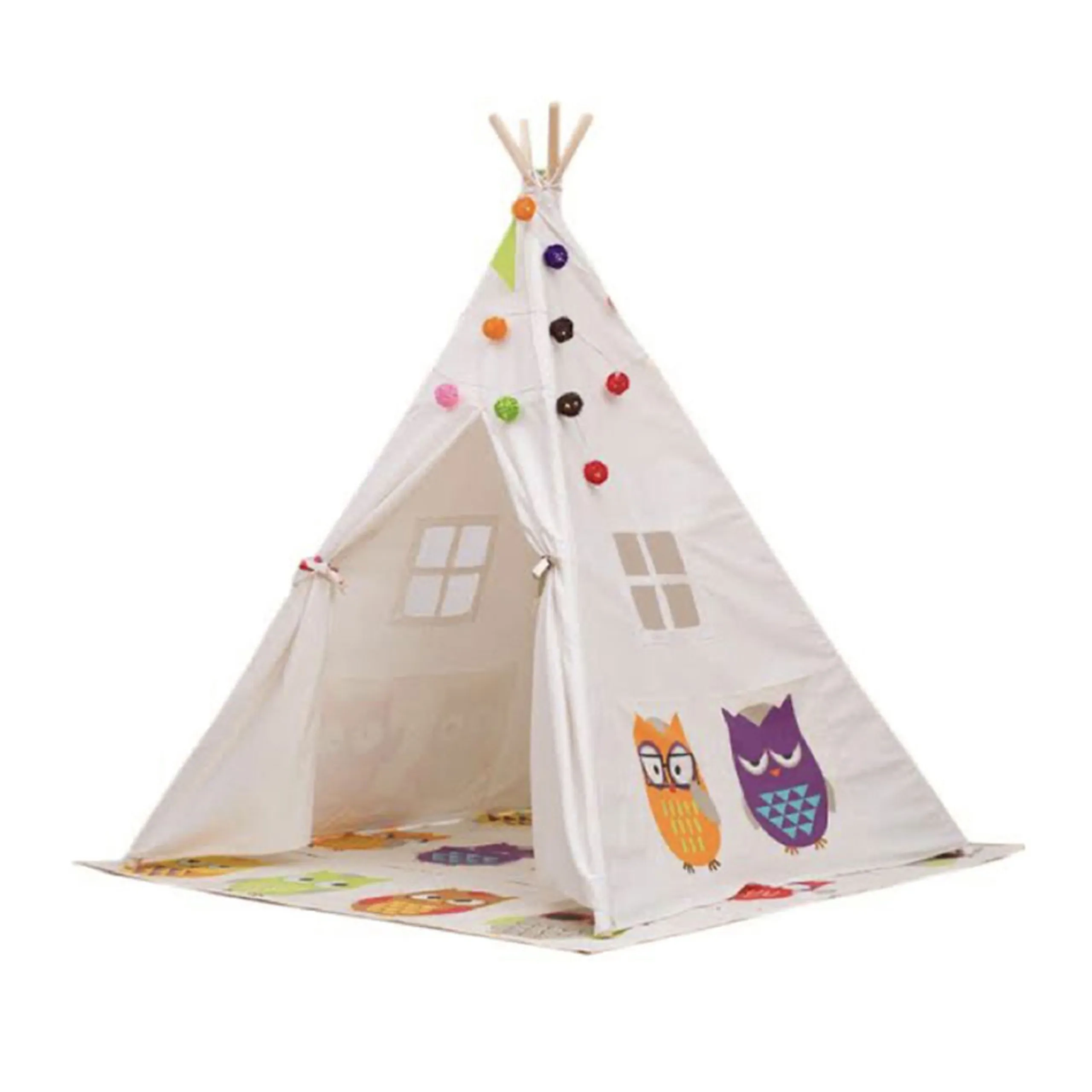 Mindset Teepee Tent - Owl 120 x 120 x 150 cm