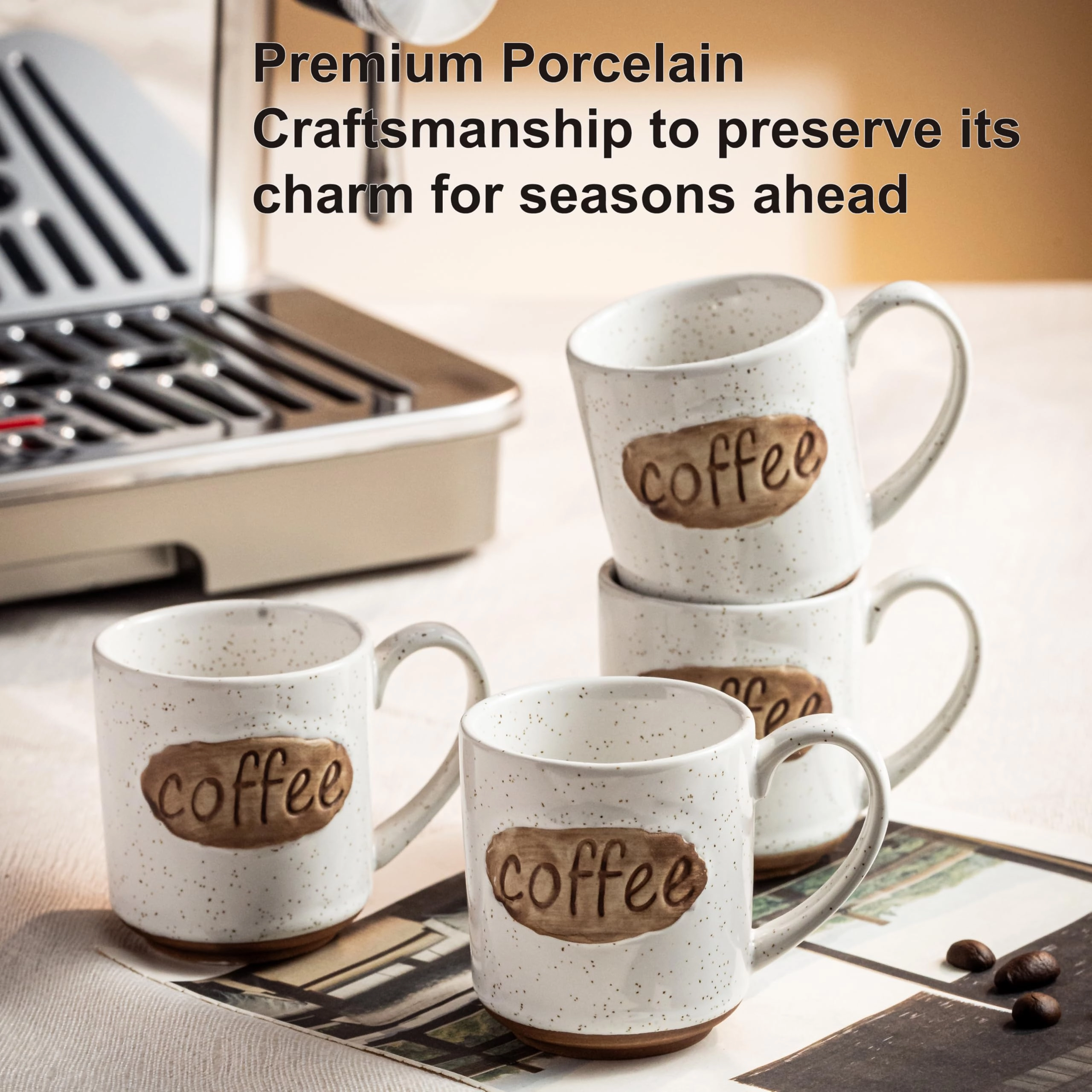 Mini Demitasse Cup - 6 pcs - coffee design