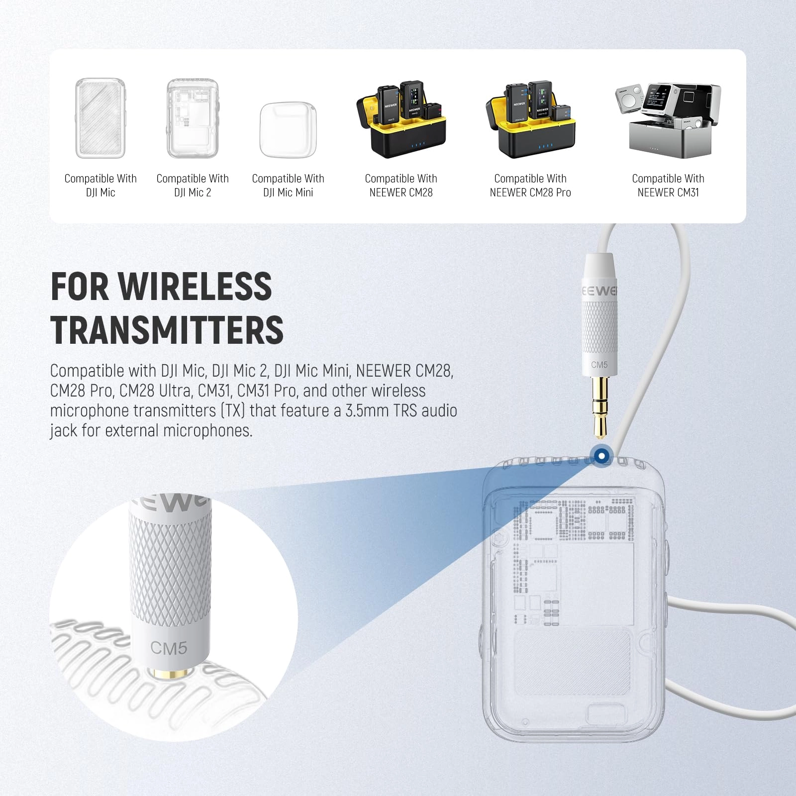 CM5 3.5mm-Mini-Jack Microphone Pack