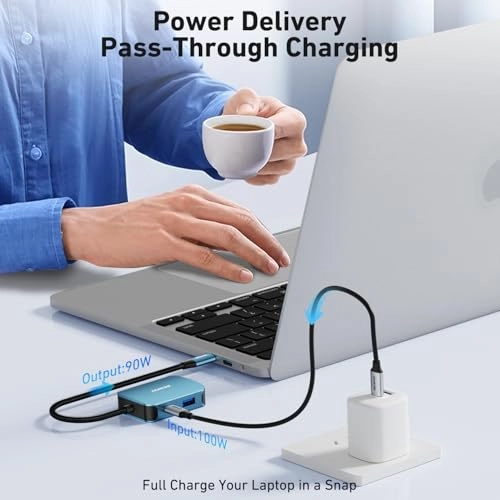 USB C HUB - 4-in-1 HDMI VGA 60W Power Delivery