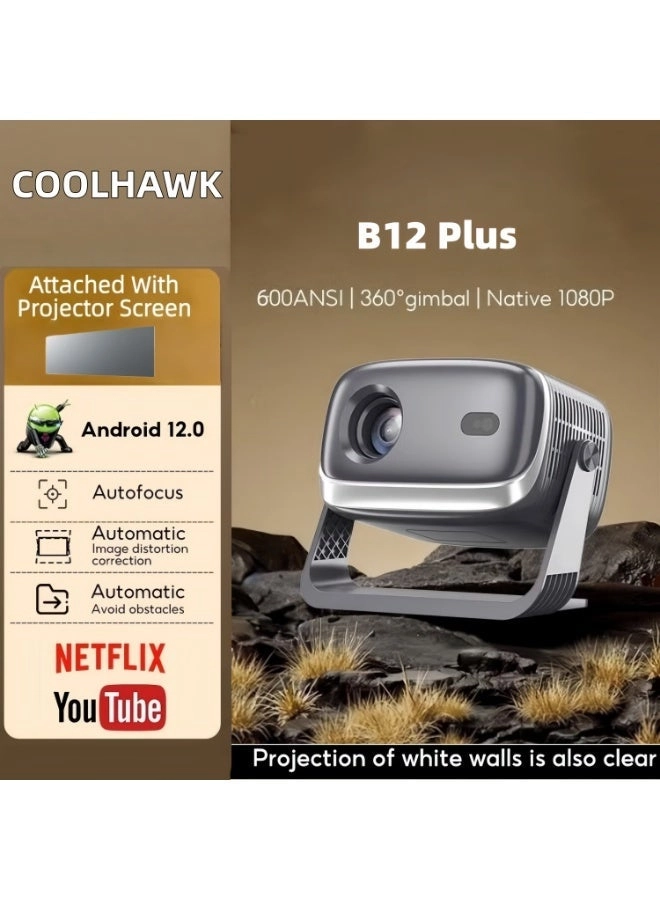COOLHAWK Full HD Projector 600 ANSI Lum 1080P