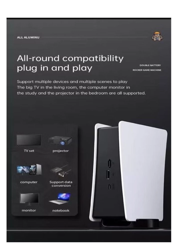M5 Game Box - 4k HD Dual 2.4g Wireless Controllers