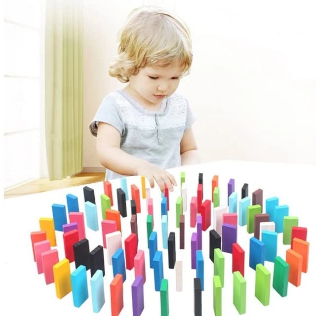 Wooden Building Blocks - 100pcs