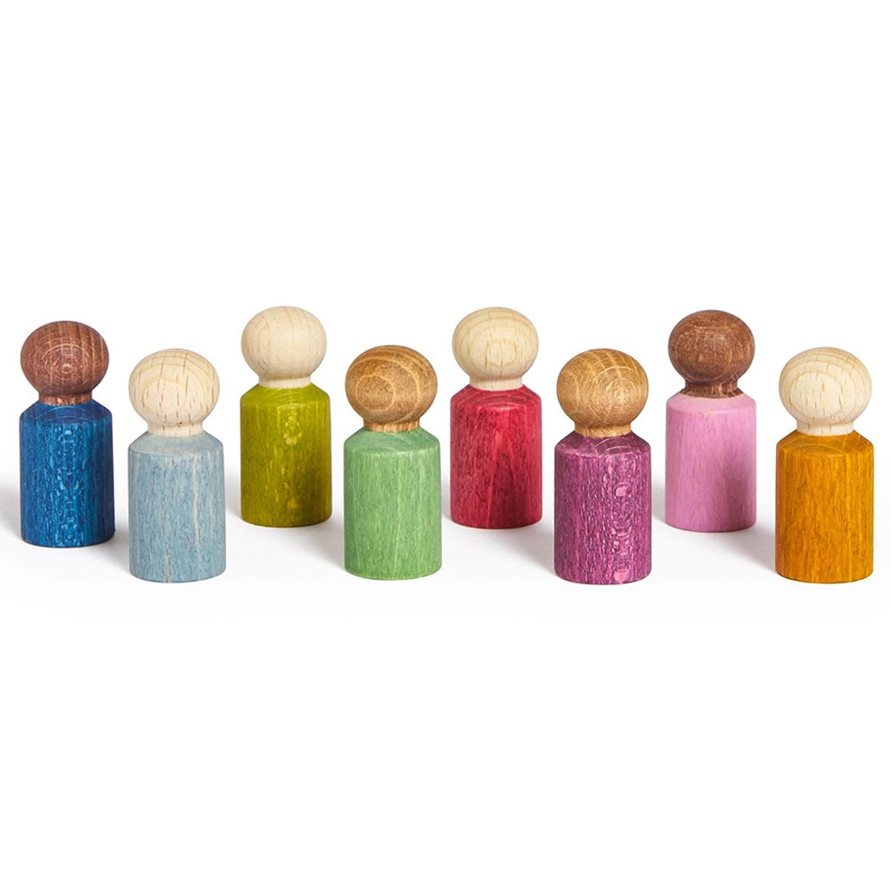 Wooden Lubu People - 3 years & above 8 pieces