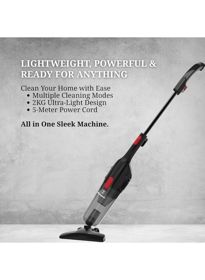 3-in-1 Handheld Stick Vacuum Cleaner - 600W 17 kPa 1.2L