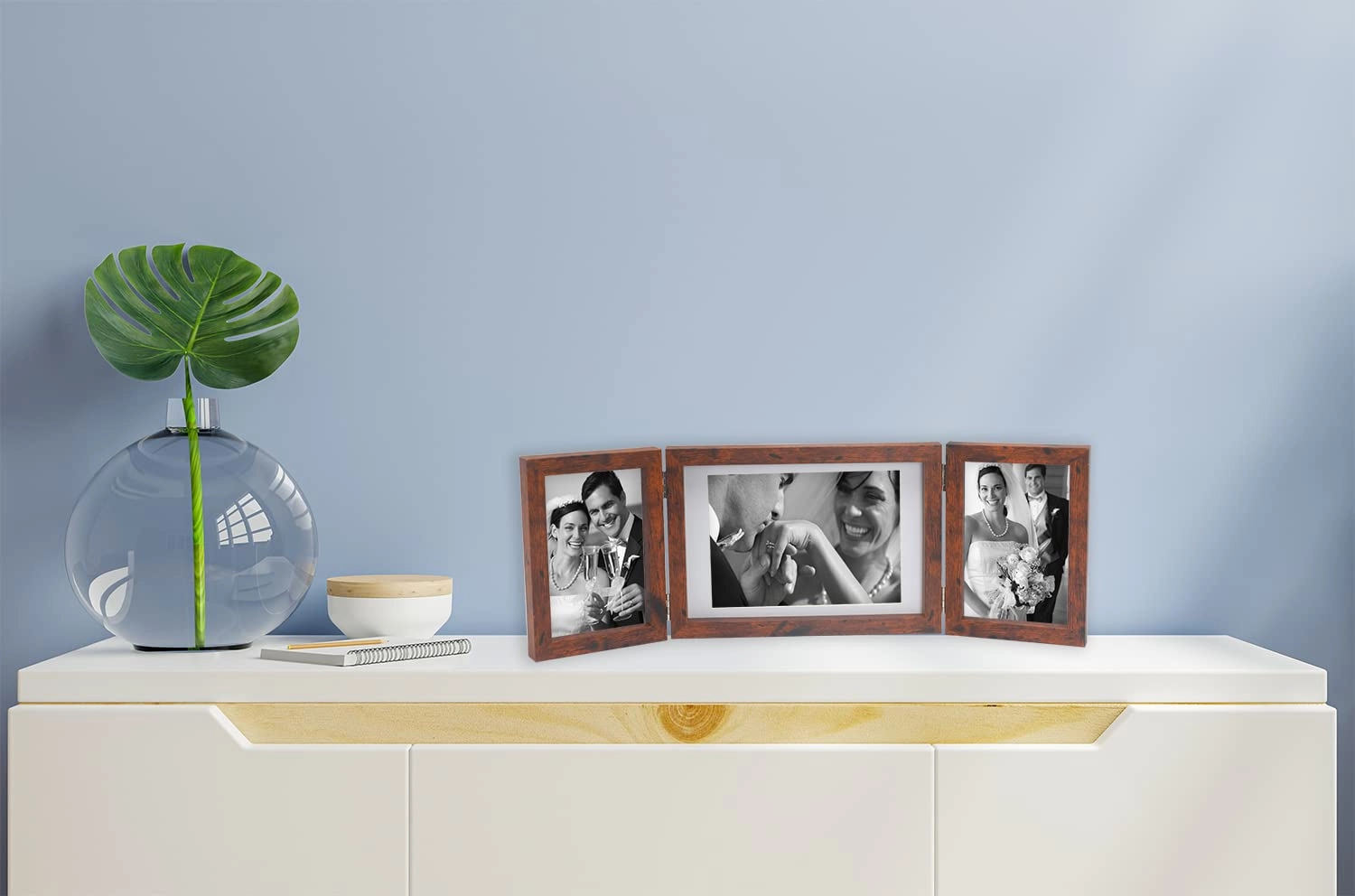 Triple Multi Photo Frame - 2-4x6''+5x7'' 3
