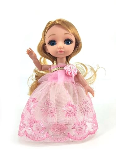 Sweet Annie Doll With Wardrobe - 6 Inches Blue Wardrobe Ages 3+