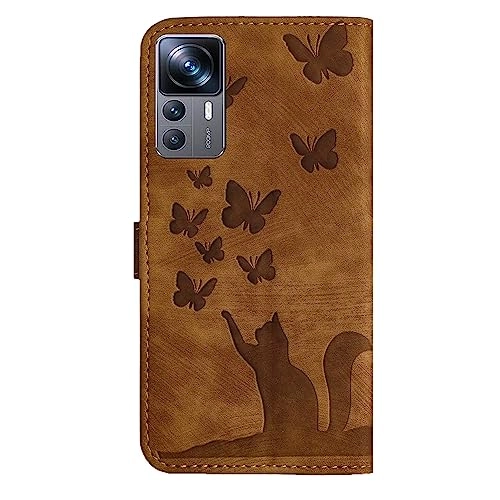 Cute Cat Case Wallet Flip Cover for Xiaomi 12T Pro