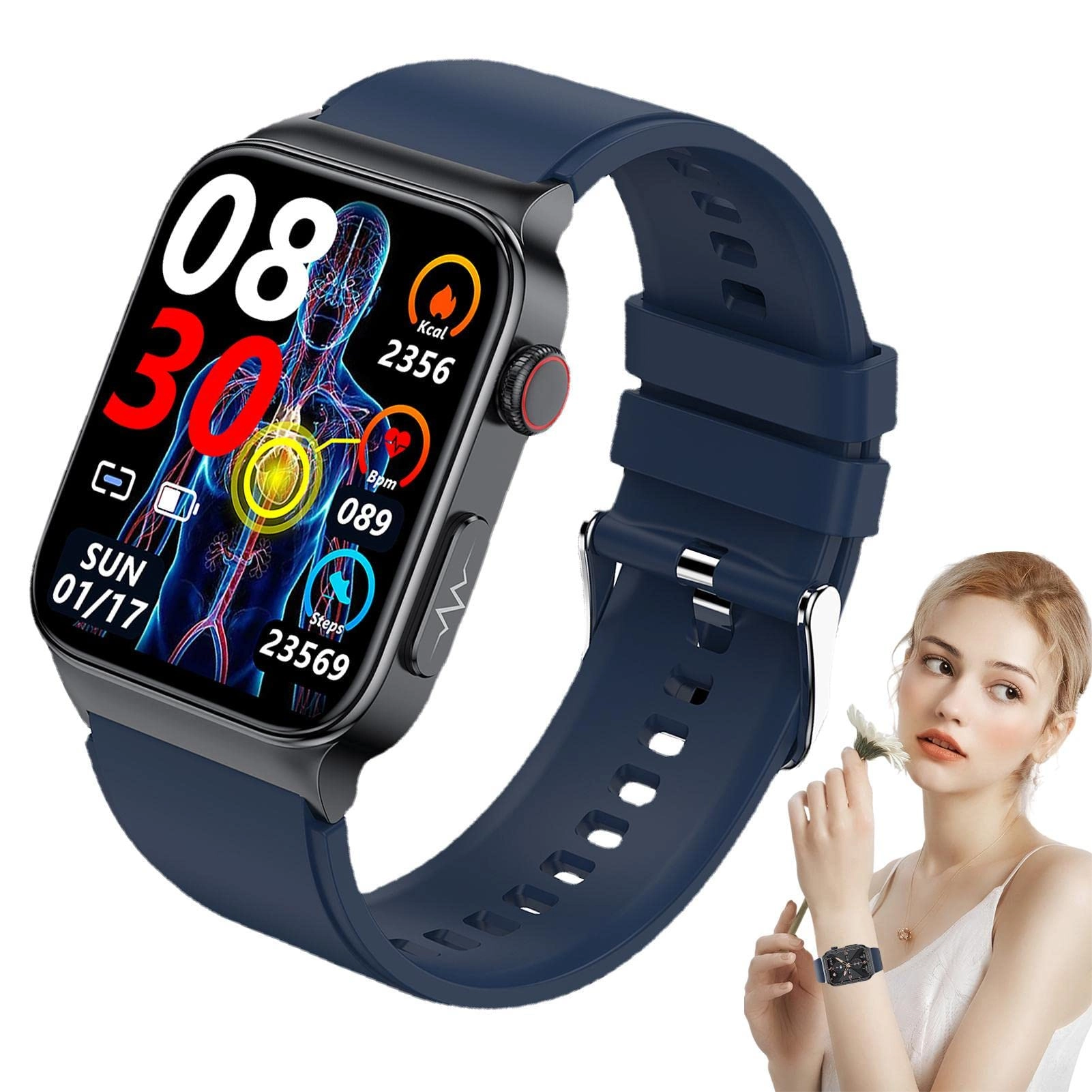 Fitness Tracker Smartwatch - 1.83 inches 280mAh brown belt