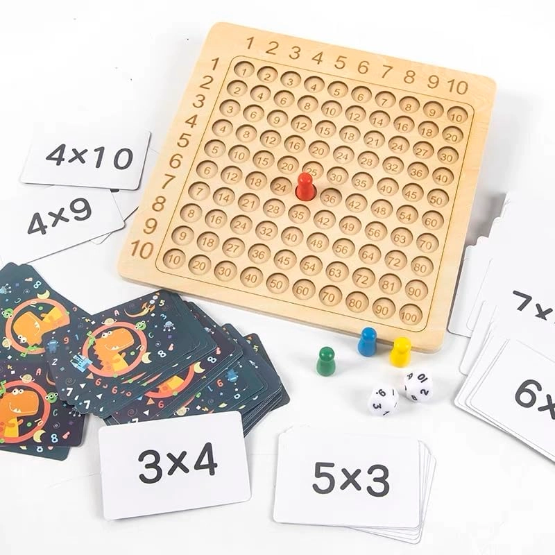 Interactive Multiplication Board Game - 5+