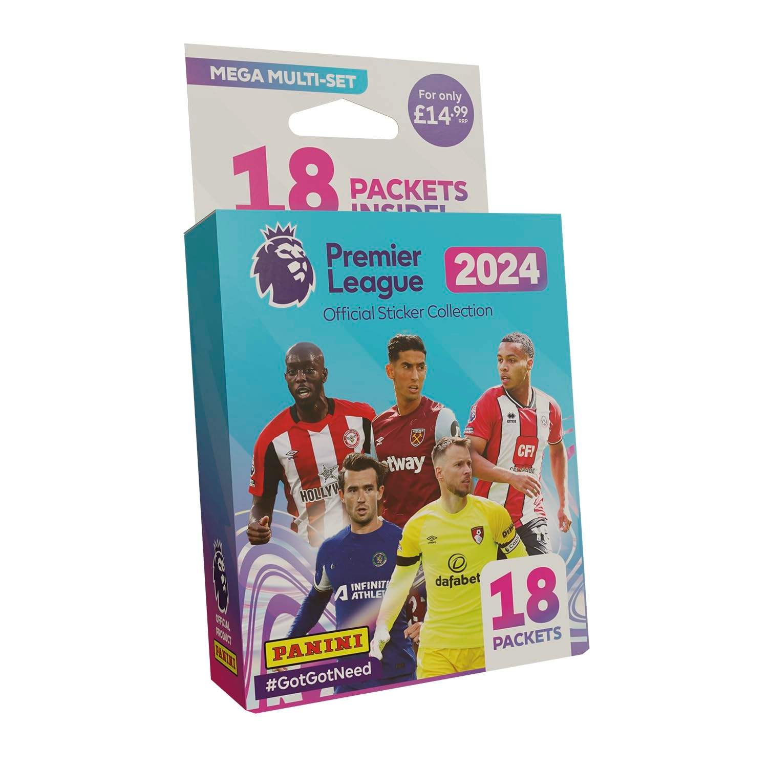 Panini Premier League 2023/24 Sticker Book Mega Multiset 18 pcs