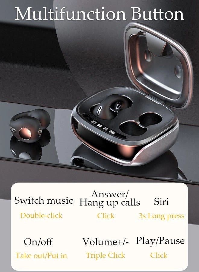 Clip On Bluetooth Earphones Wireless Earbud