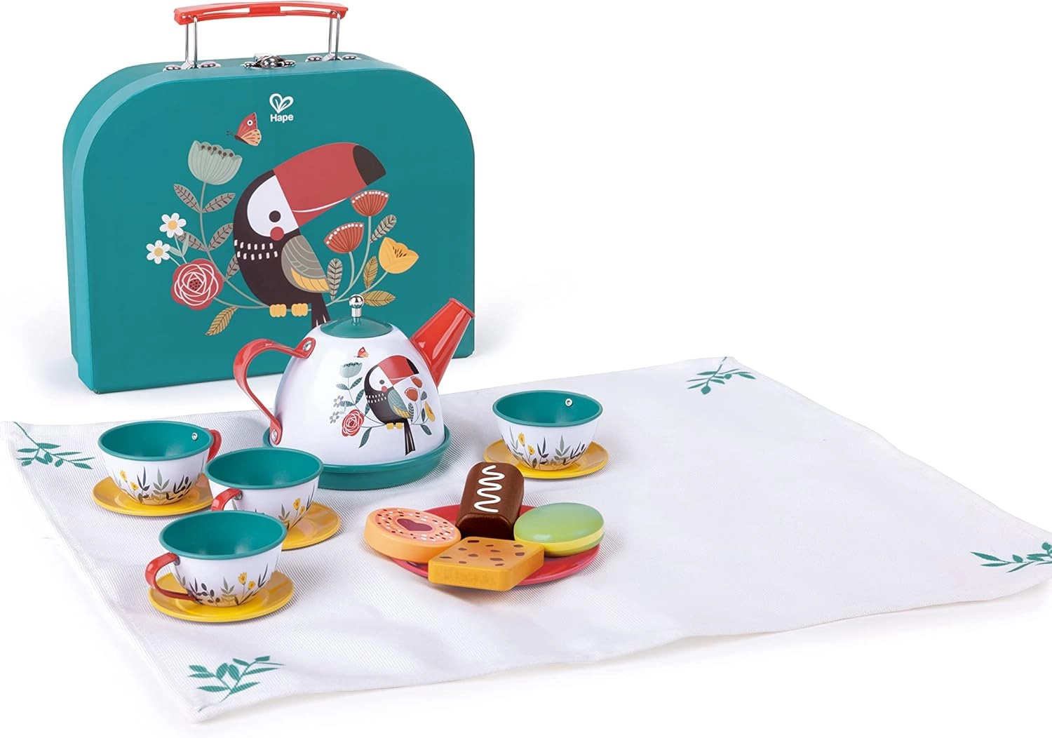 COLOR LAND CHILDRENS TOYS CENTER LLC Tea Time Playset - Wooden 15 pcs (6943478035812)