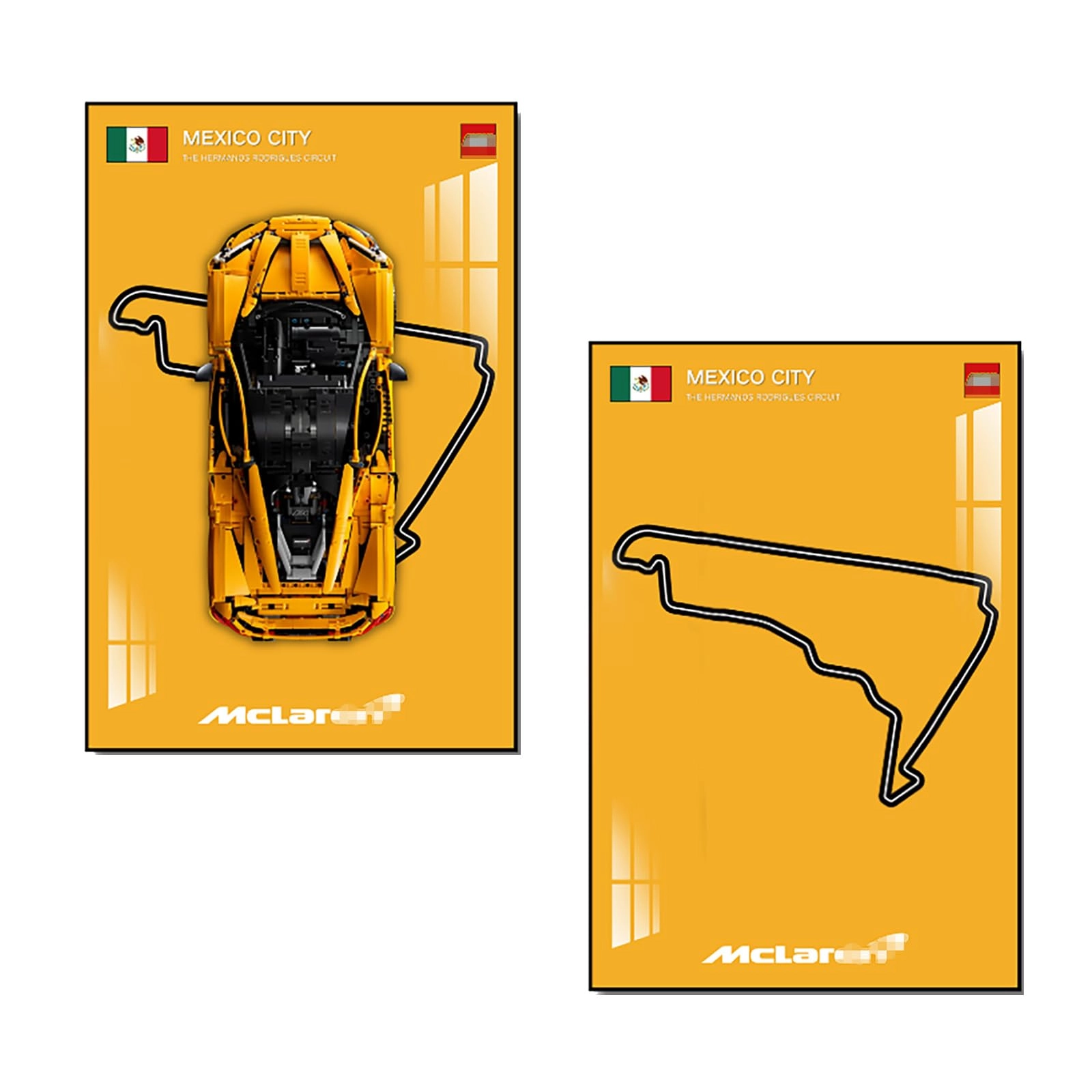bodamaike Display Wall Plate for Lego Technic McLaren P1 42172