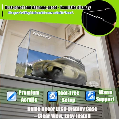 Display Case - 48 x 28 x 28 cm 3 mm ultra-clear acrylic
