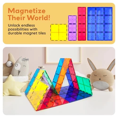 Supersized Magnetic Building Tile Base Plate - 12pcs
