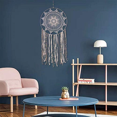 Dreamcatcher - Siderosphere, feathers, lines, wood beads.