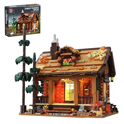 TYCOLE Wood Cabin Building Blocks - 1800 pcs