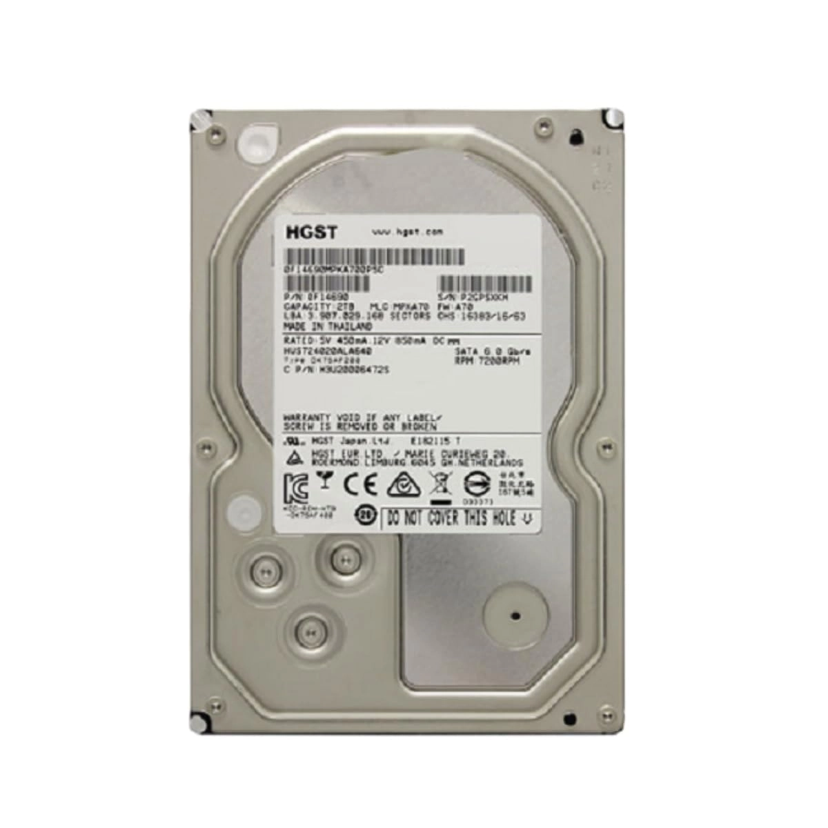 HGST Ultrastar 7K4000 3.5" 7200rpm 64MB SATA 6Gb/s (HUS724020ALA640) - 2TB