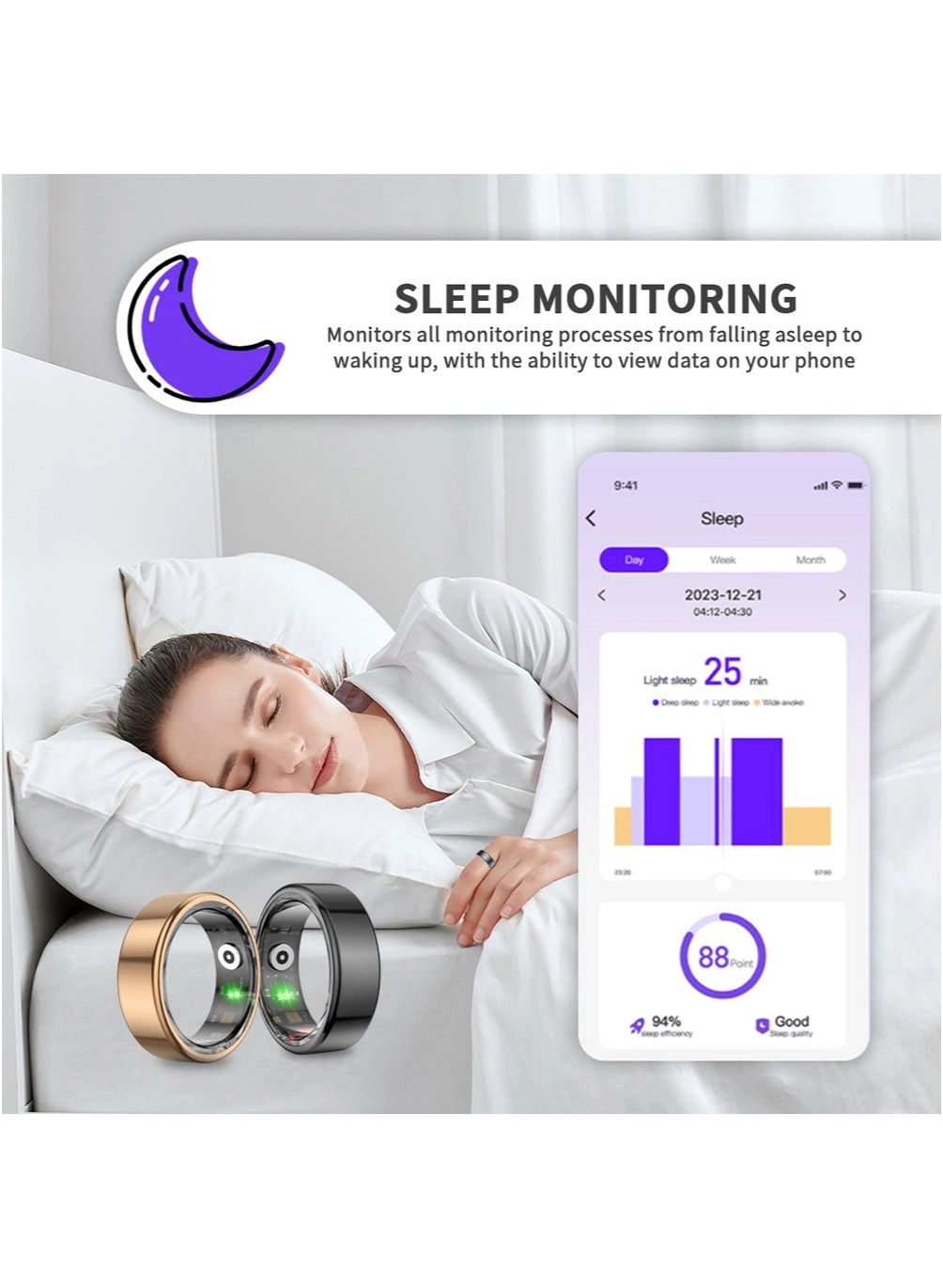 Smart Ring - IP68 Magnetic Charging Size 11