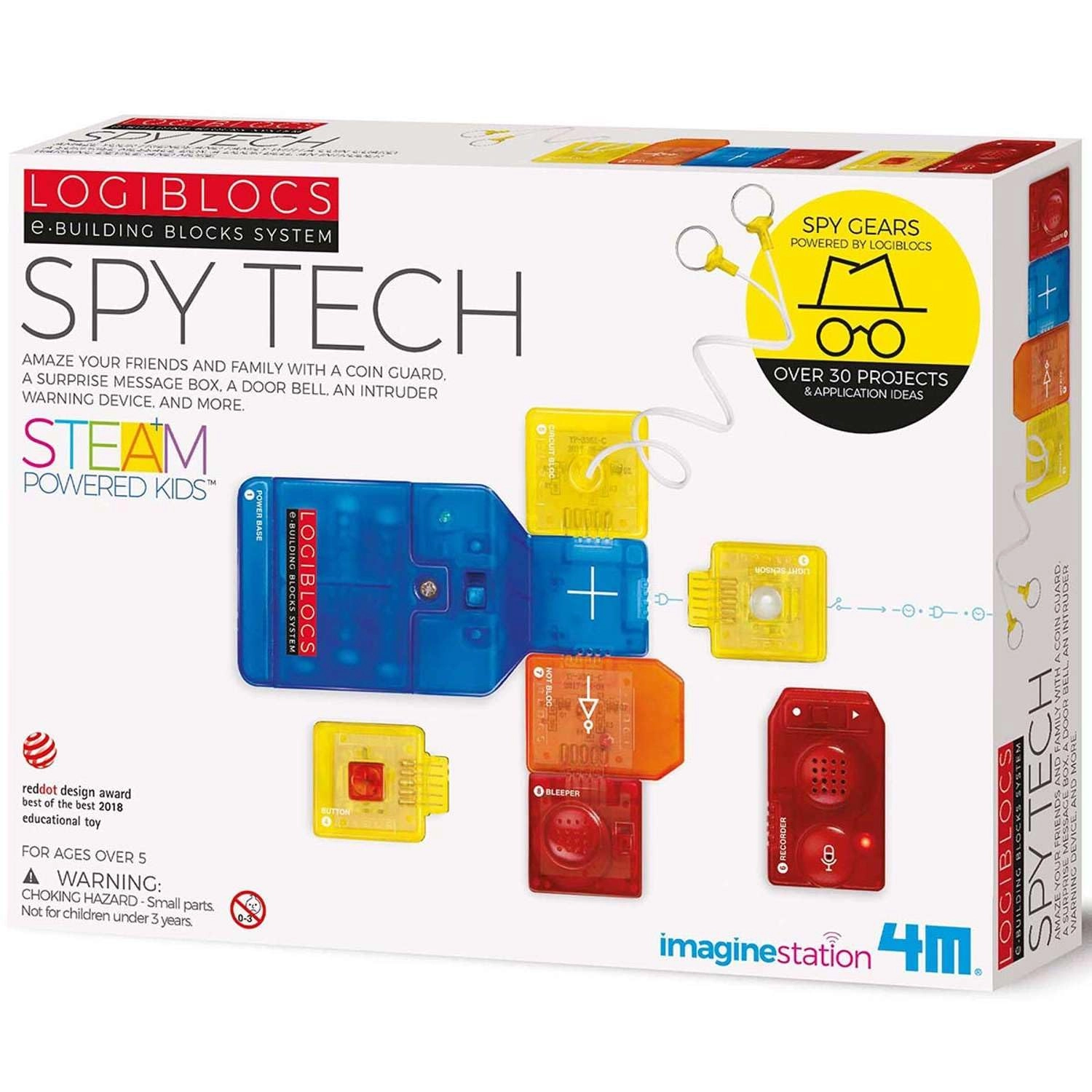4M Imagine Station Logiblocs Alarms Kit Electronics Logic - 4 years+ 7 pieces