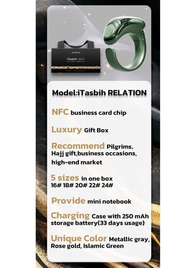 iTasbih FAITH - OLED Display Zikr Counter Wireless Charging