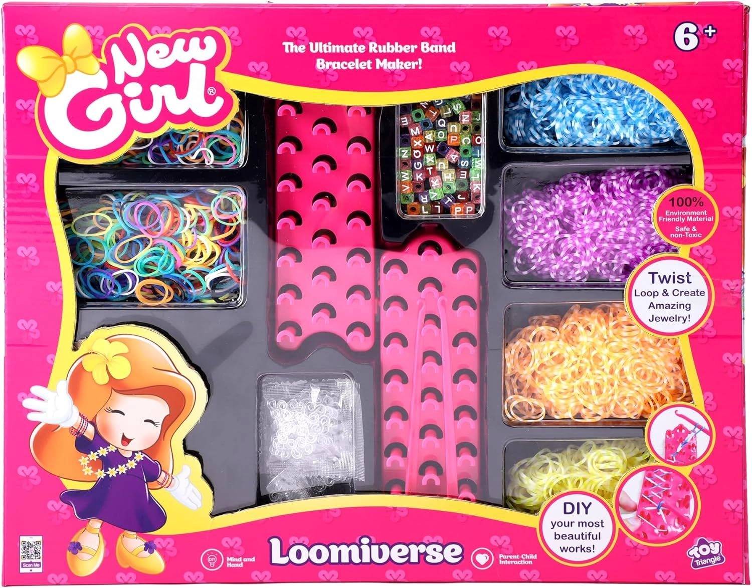 New Girl Loomiverse - Rubber Band Bracelet Maker Ages 6+