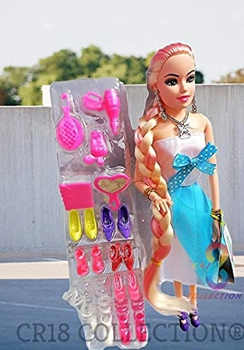 Princess Doll - 2 Pc 12 Inches Long Hair Pack