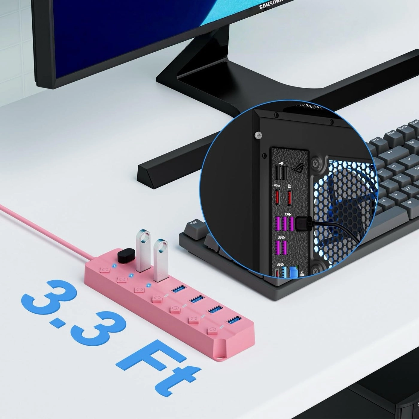 7-Port USB Hub - PC