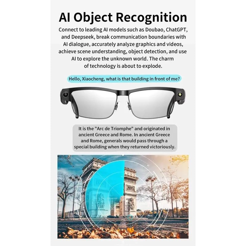 AI Smart Glasses - Real Time Translation Voice Assistant