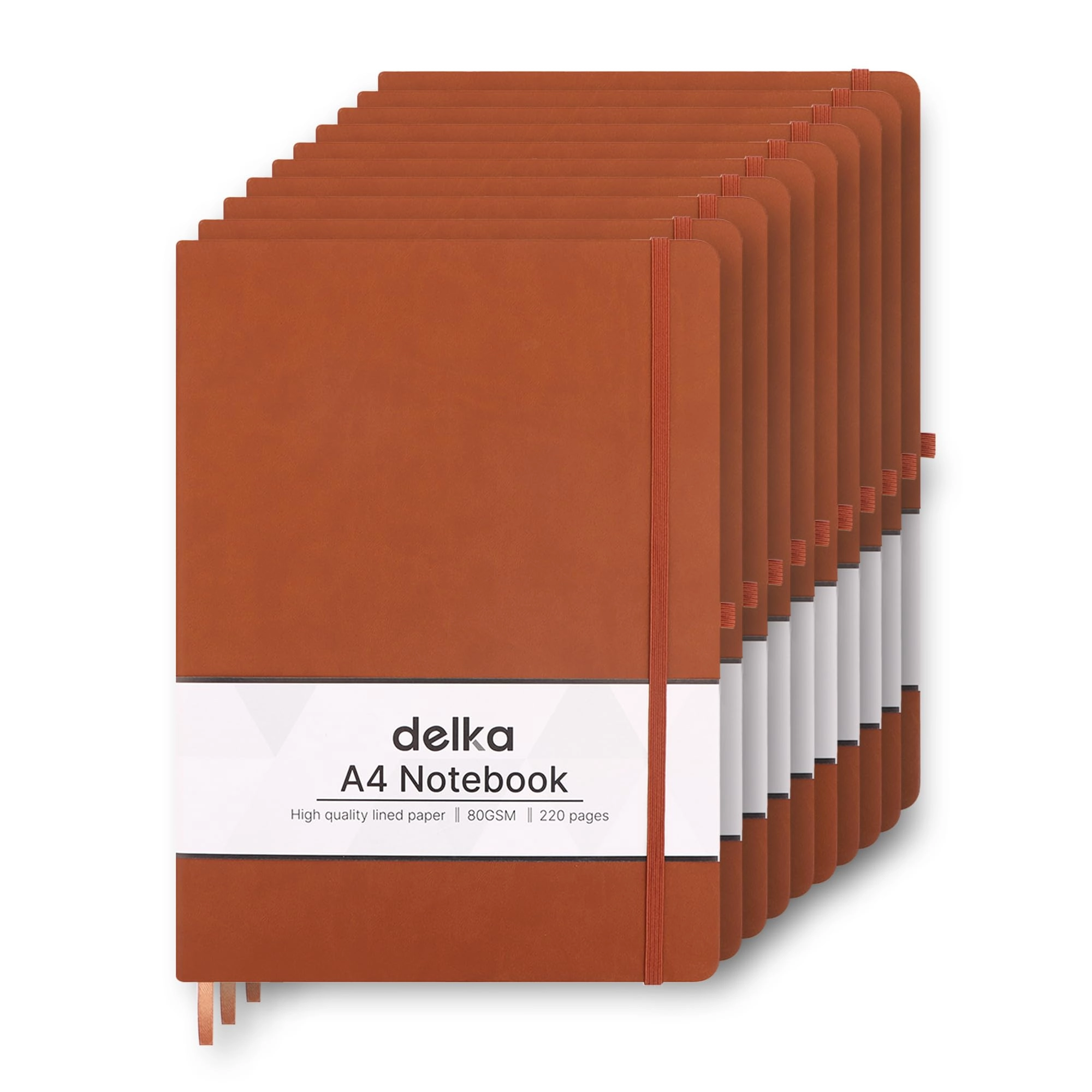 delka A4 Notebook A4 Hardcover - Lined 80 Sheets