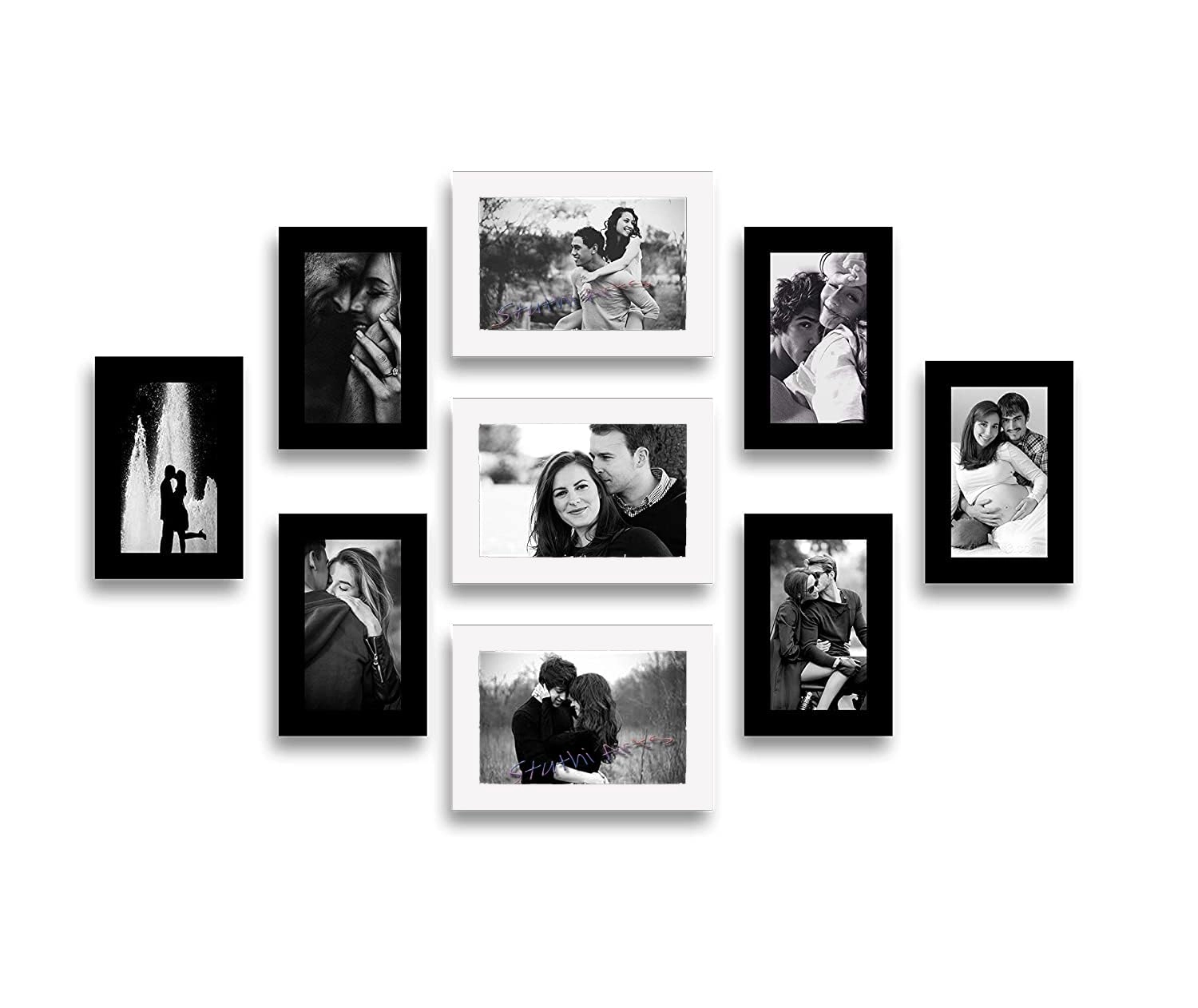 Stuthi Arts Jaipur - 302012, Stuthi Arts Jaipur-302012 Black-09 - 5 x 7 inches (3 pieces), 4 x 6 inches(6 pieces) 9.00 Count