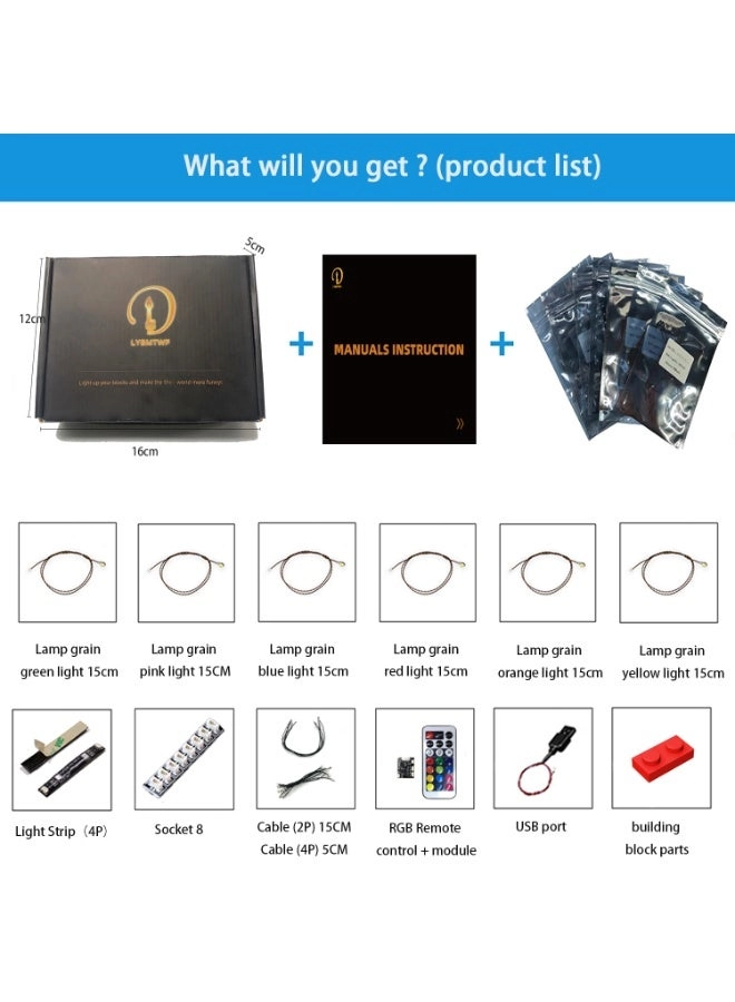 LED Light Kit - Infinity Gauntlet Compatible with 76191