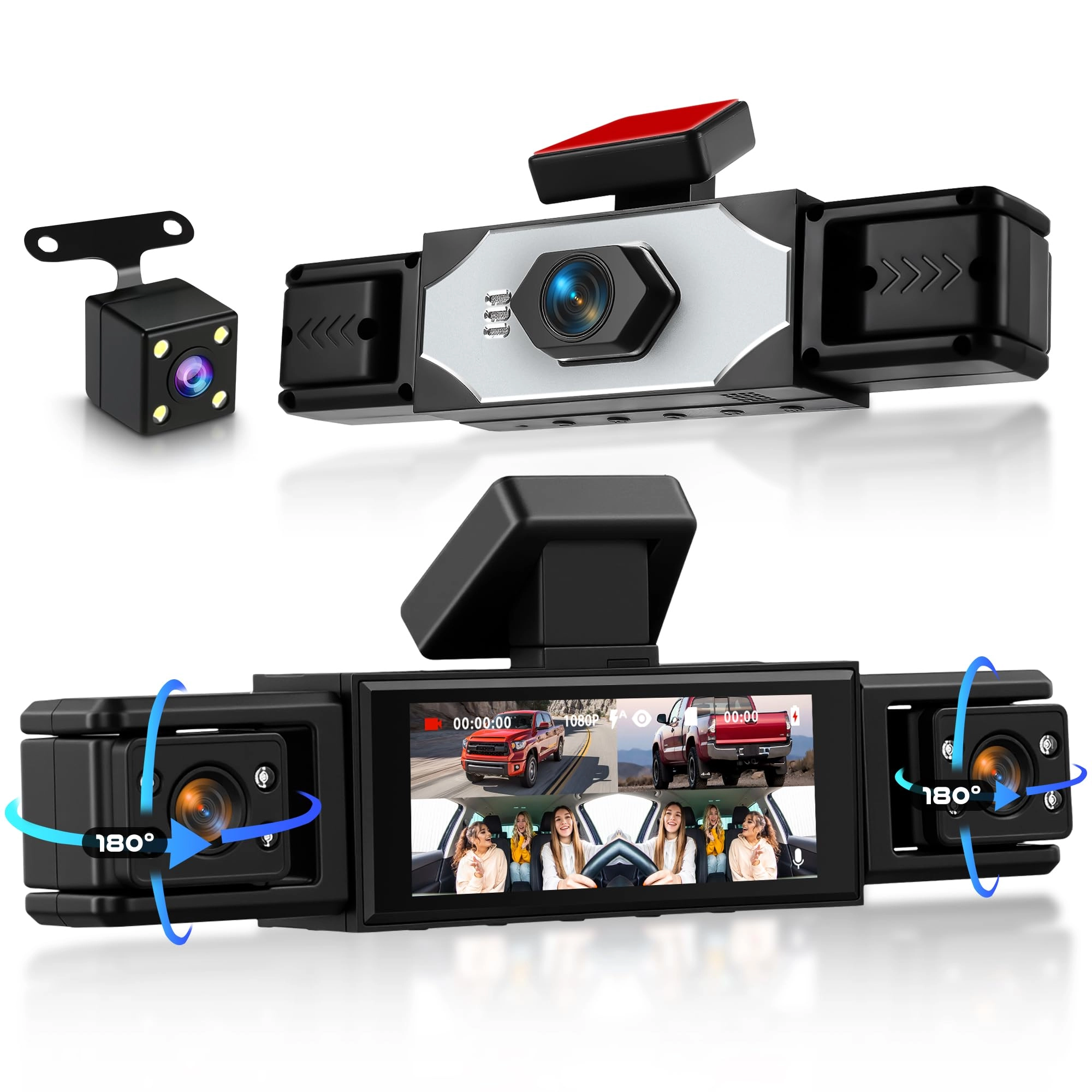 Rimoody 4 Channel Dash Cam - 1080P