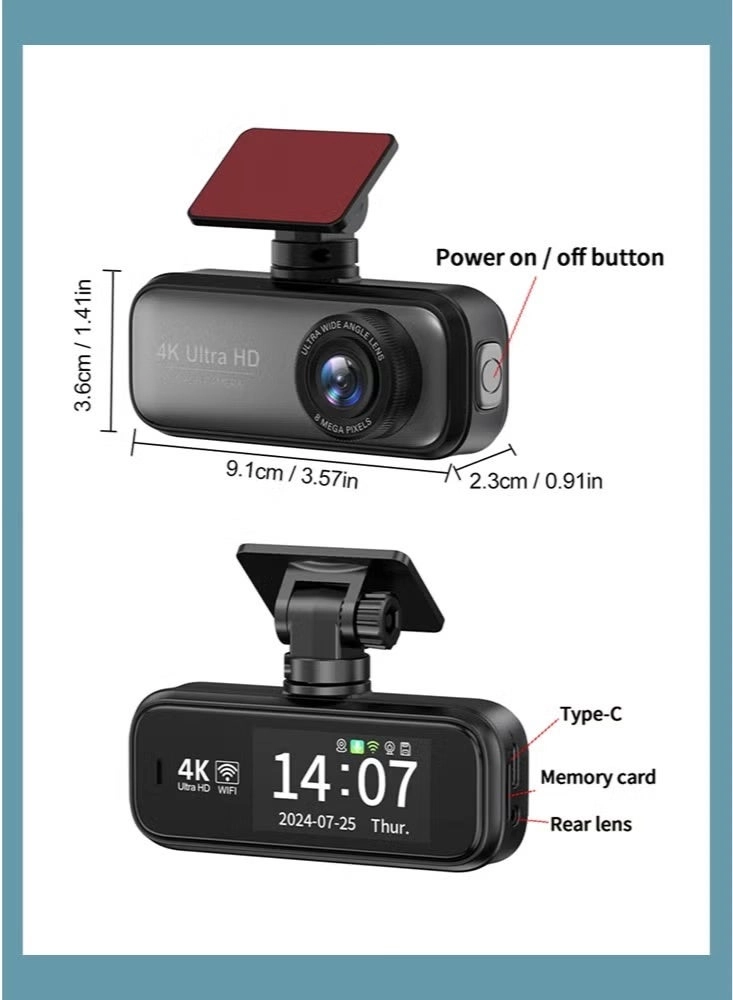 Dual Dash Cam - 4K