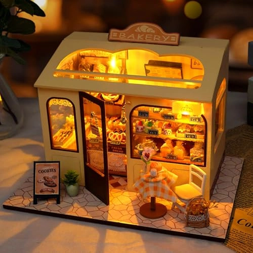 Miniature Wooden Dollhouse Furniture Kit - Creative Room 1:24