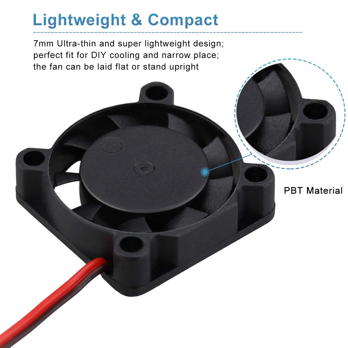 Brushless DC Cooling Fan - 2 Pack 25mm