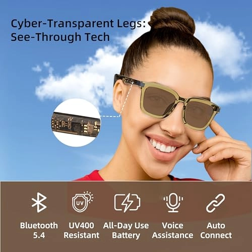 GQ PRO 02 - Smart Glasses Black Frame Gray