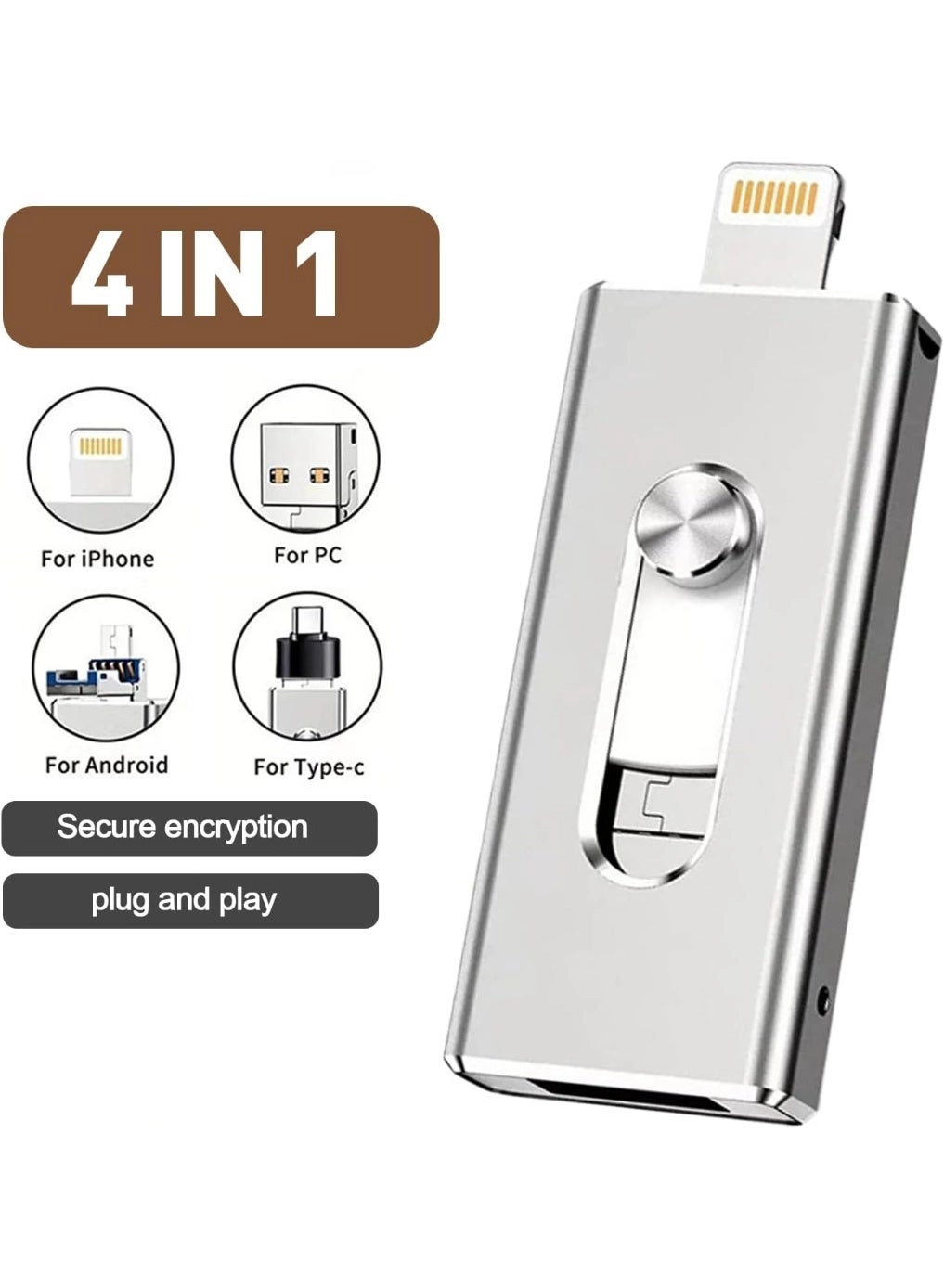 Flash Drive - Usb 3.0 Type-C iPhone Android 1TB