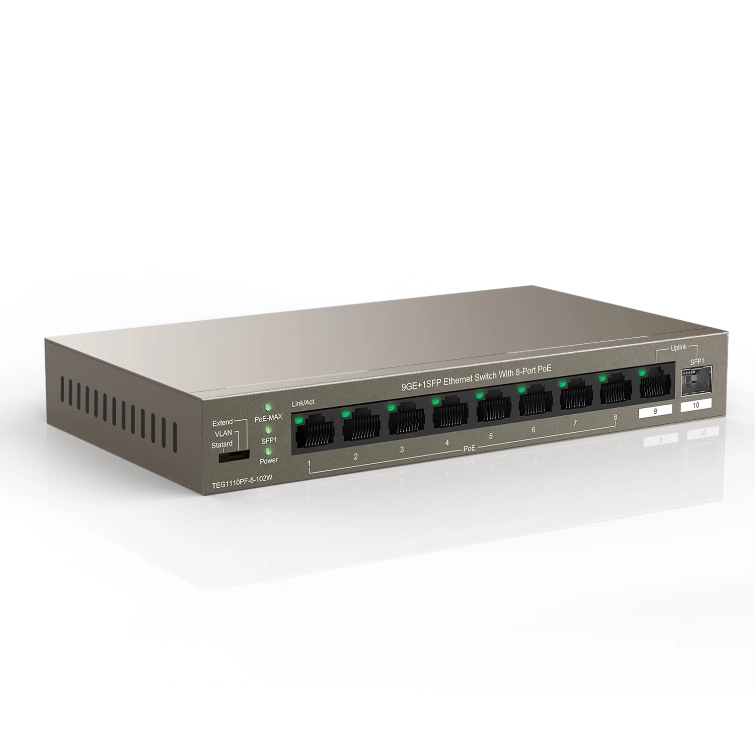 TEG1110PF-8-102W 10-ports