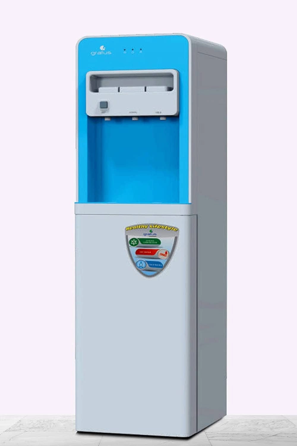 GRATUS GWD2132ACFCW - Hot & Cold 3 Tap Floor Standing