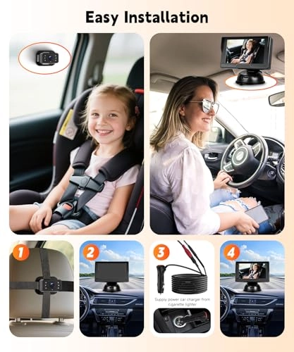 Baby Car Camera - 4.3 Inches