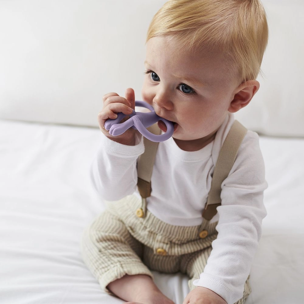 Mini Monkey Teether - Blue 3 Months