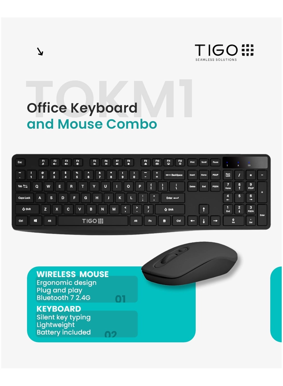 TOKM1 - EN/AR Wireless