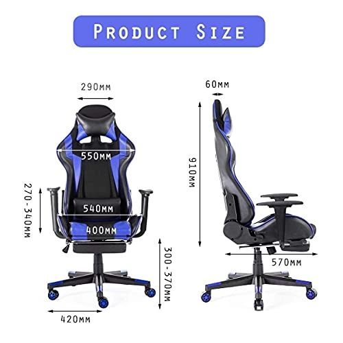 Desk Chair - PU Leather Brown High Back