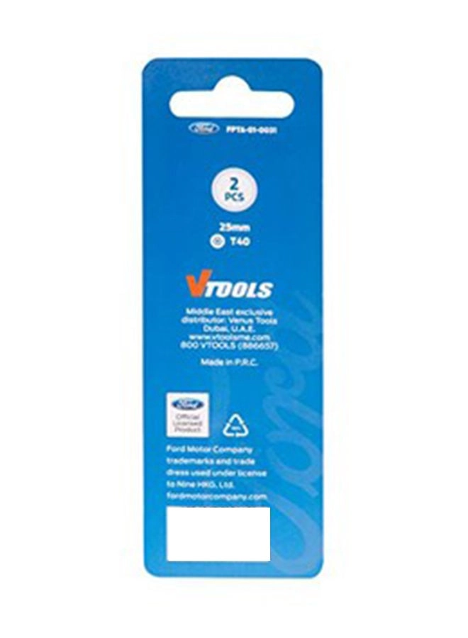 Screw Driving Bits - Pack of 2 25mm Silver